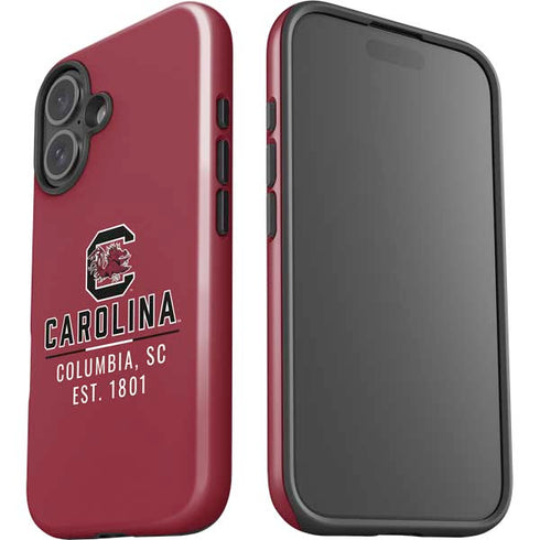 University of South Carolina Columbia SC, EST. 1801 iPhone 16 Impact Case